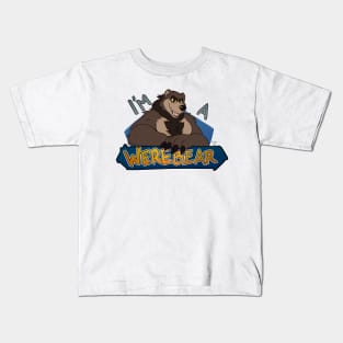 I'm a werebear, brown Kids T-Shirt